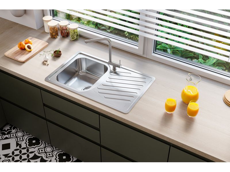 Мойка для кухни Alveus ELEGANT 30 FI в комплекте с сифоном 81х51 см ФОТО