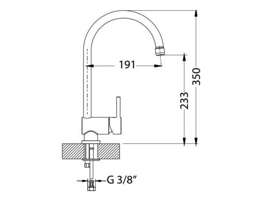 Смеситель для кухни Alveus ARC 110 112672 схема 7