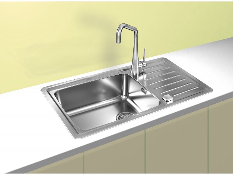 Мойка для кухни Alveus GALEO 30 SAT 90 FI в комплекте с сифоном 86х50 см ФОТО