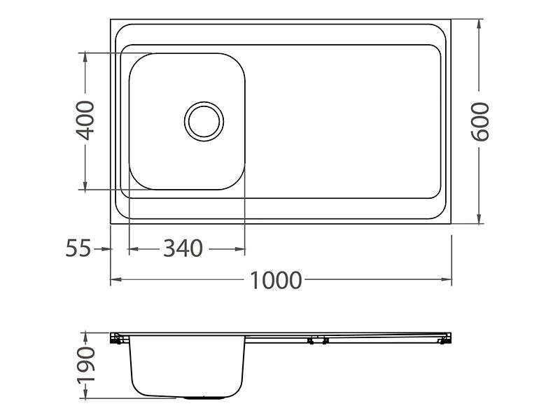 Мойка для кухни накладная Alveus CLASSIC PRO 70 SAT-90 в комплекте с сифоном 100х60 см ФОТО