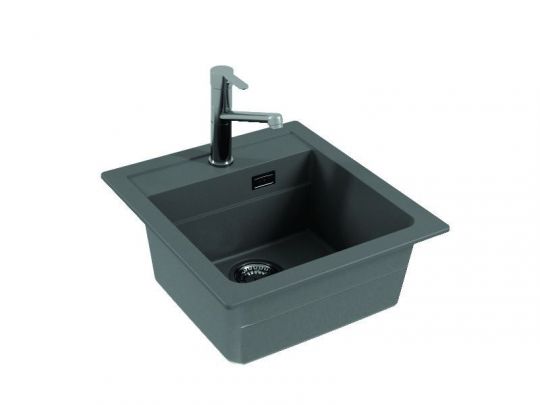 Мойка для кухни Alveus GRANITAL ATROX 20 в комплекте с сифоном 47х50 см схема 2