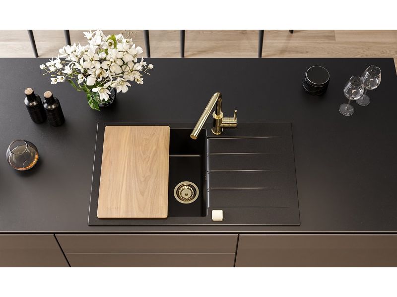 Мойка для кухни Alveus GRANITAL CADIT 40 в комплекте с сифоном 86х50 см ФОТО