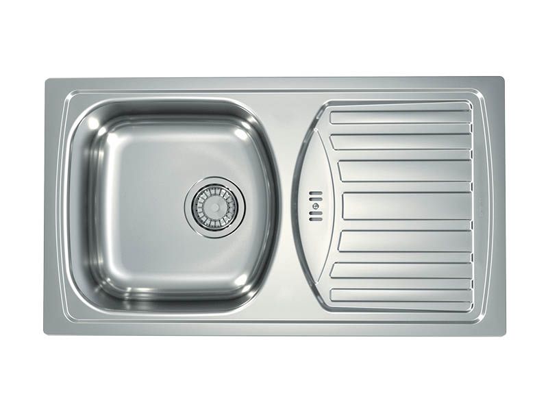 Мойка для кухни Alveus BASIC 150 NAT-90 NEW в комплекте с сифоном 78х43,5 см