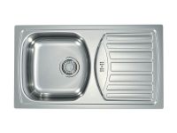 Мойка для кухни Alveus BASIC 150 NAT-90 NEW в комплекте с сифоном 78х43,5 см схема 1