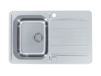 Мойка для кухни Alveus LINE MAX 80 SAT-90 в комплекте с сифоном 79х50 см схема 1