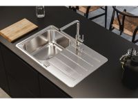 Мойка для кухни Alveus LINE MAX 80 SAT-90 в комплекте с сифоном 79х50 см схема 4