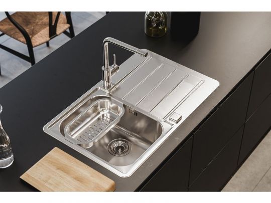 Мойка для кухни Alveus LINE MAX 80 SAT-90 в комплекте с сифоном 79х50 см схема 6