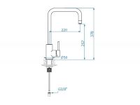 Смеситель для кухни Alveus DUAL 113980 схема 6