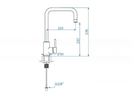 Смеситель для кухни Alveus DUAL 113980 схема 6