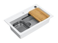 Мойка для кухни Alveus GRANITAL ATROX 40 в комплекте с сифоном 79х50 см схема 5