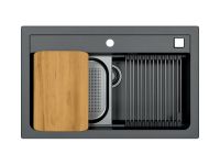 Мойка для кухни Alveus GRANITAL ATROX 40 в комплекте с сифоном 79х50 см схема 14