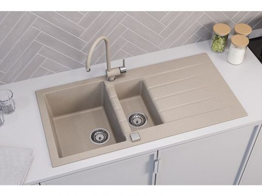 Мойка для кухни Alveus GRANITAL CADIT 80 в комплекте с сифоном 100х50 см схема 6