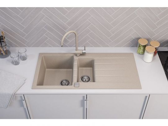 Мойка для кухни Alveus GRANITAL CADIT 80 в комплекте с сифоном 100х50 см схема 8