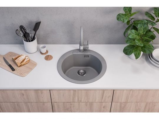 Мойка для кухни Alveus GRANITAL CADIT 100 в комплекте с сифоном 52х52 см схема 8