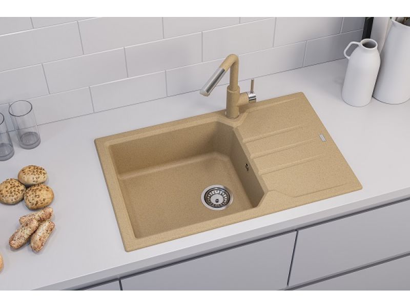 Мойка для кухни Alveus GRANITAL RECORD 40 в комплекте с сифоном 78х48 см ФОТО