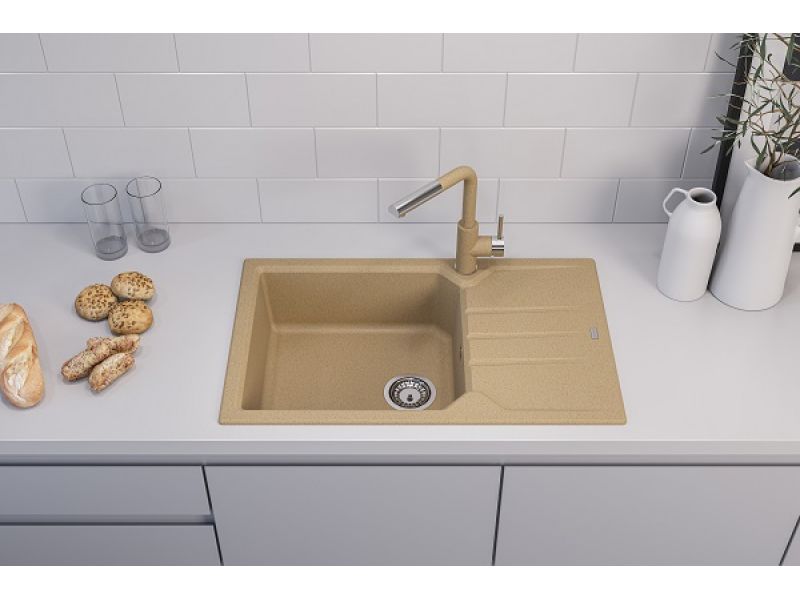 Мойка для кухни Alveus GRANITAL RECORD 40 в комплекте с сифоном 78х48 см ФОТО