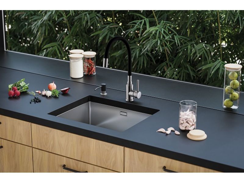 Смеситель для кухни Alveus FLEXA BLACK MATT 1147056 ФОТО
