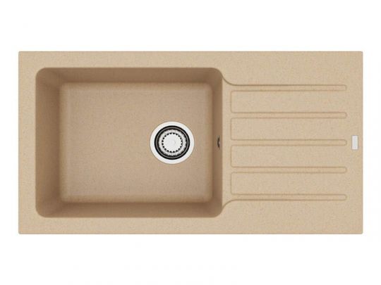 Мойка для кухни Alveus GRANITAL NIAGARA 90 в комплекте с сифоном 77,5х43х18 см схема 2