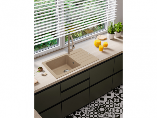 Мойка для кухни Alveus GRANITAL NIAGARA 90 в комплекте с сифоном 77,5х43х18 см схема 4