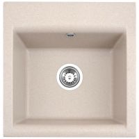 Мойка для кухни Alveus GEM 10 GRANITAL в комплекте с сифоном 50х50х18 см схема 3