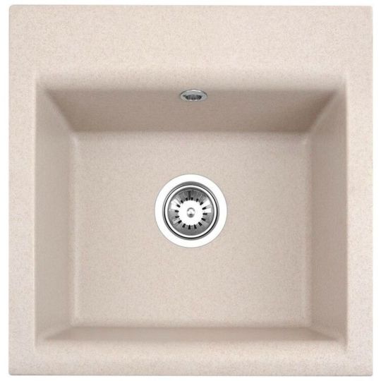 Мойка для кухни Alveus GEM 10 GRANITAL в комплекте с сифоном 50х50х18 см схема 3