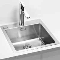 Мойка для кухни Alveus PURE 20 new KMB-90 в комплекте с сифоном 46,5х52,5 см схема 2 Мойка для кухни Alveus PURE 20 new KMB-90 в комплекте с сифоном 46,5х52,5 см схема 2