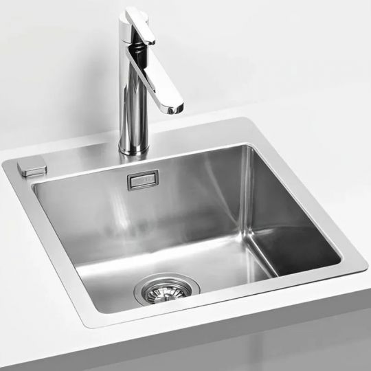 Мойка для кухни Alveus PURE 20 new KMB-90 в комплекте с сифоном 46,5х52,5 см схема 2 Мойка для кухни Alveus PURE 20 new KMB-90 в комплекте с сифоном 46,5х52,5 см схема 2