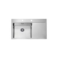 Мойка для кухни Alveus PURE 50L new KMB-90 левая в комплекте с сифоном 86х52,5 см схема 1