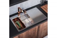 Мойка для кухни Alveus PURE 50R new KMB-90 правая в комплекте с сифоном 86х52,5 см схема 3