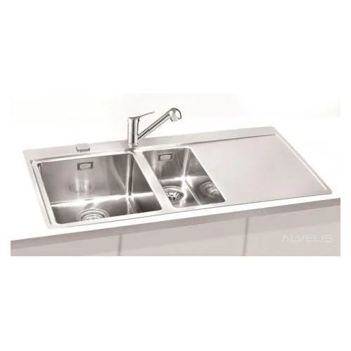 Мойка для кухни Alveus PURE 60L new KMB-90 левая в комплекте с сифоном 98х52,5 см схема 2