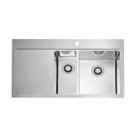 Мойка для кухни Alveus PURE 60R new KMB-90 правая в комплекте с сифоном 98х52,5 см схема 1