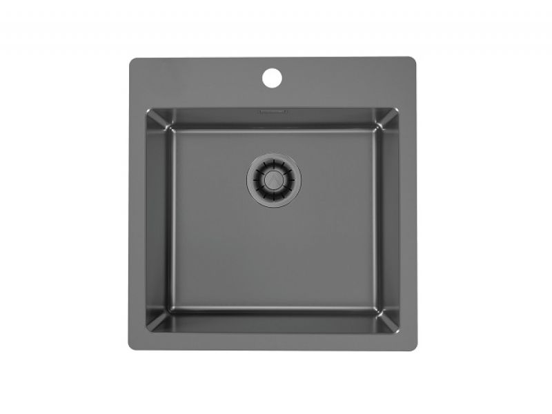 Изображение Мойка для кухни Alveus PURE MONARCH 30 new с выпуском без сифона 51,5х52,5 см