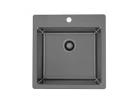 Мойка для кухни Alveus PURE MONARCH 30 new с выпуском без сифона 51,5х52,5 см схема 1