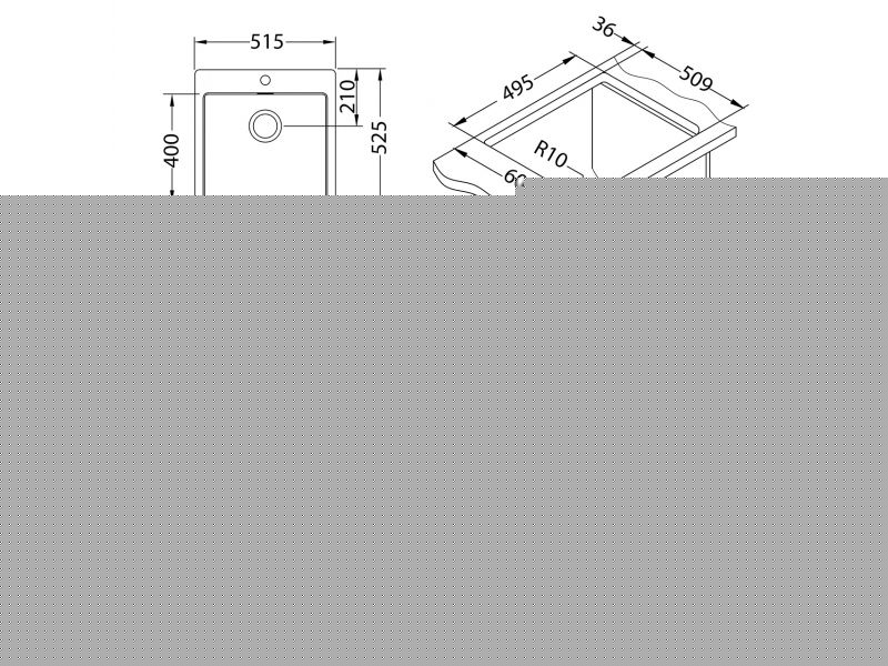 Мойка для кухни Alveus PURE MONARCH 30 new с выпуском без сифона 51,5х52,5 см ФОТО