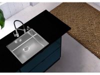 Мойка для кухни Alveus NOX 50 BRS с интегрированным сифоном 54х44х20 см схема 2