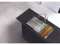 Мойка для кухни Alveus NOX 60 BRS с интегрированным сифоном 74х44х20 см схема 2