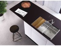 Мойка для кухни Alveus NOX 80 BRS с интегрированным сифоном 76,2х44х20 см схема 3