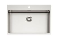 Мойка для кухни Alveus NOX 130 BRS в комплекте с интегрированным сифоном 74х51,5х20 см схема 1