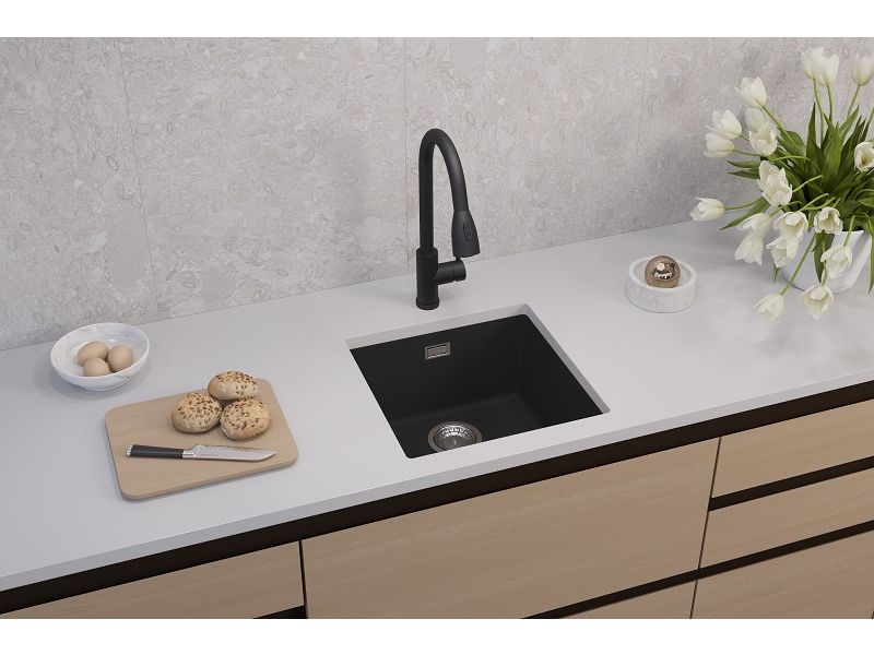 Мойка для кухни Alveus OMNI 20 GRANITAL с сифоном 45х45х19,8 см ФОТО