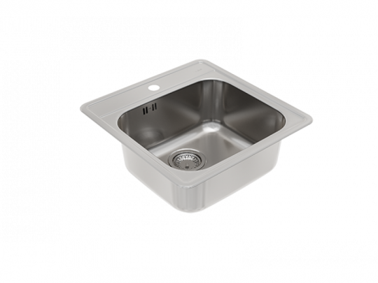 Мойка для кухни Alveus MORE 20 NAT-90 в комплекте с сифоном 49х50 см схема 2