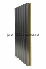 Бамбуковые рифленые панели Pipe silver metal 2800*123*15 (1шт=0,3444 кв.м.)