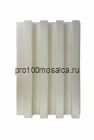 Бамбуковые рифленые панели Classic soft white 2800*160*22 (1шт=0,448 кв.м.)
