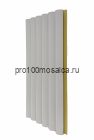 Бамбуковые рифленые панели Pipe white skin 2800*123*15 (1шт=0,3444 кв.м.)