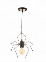 Светильник Spider 1х40Вт Е27 черный 20х20х8см