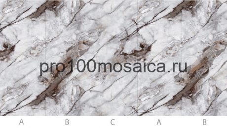 Arabesca glossy 1100*2800*5 (1шт.=3,08 кв.м.) Бамбуковая панель с древесным волокном