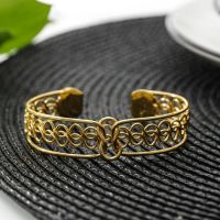 Кольцо для салфетки «Сплетение», 6?5,5?1,5 см, цвет золотой