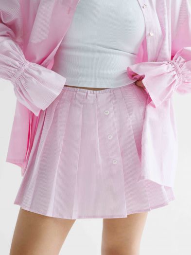 Юбка-шорты в полоску