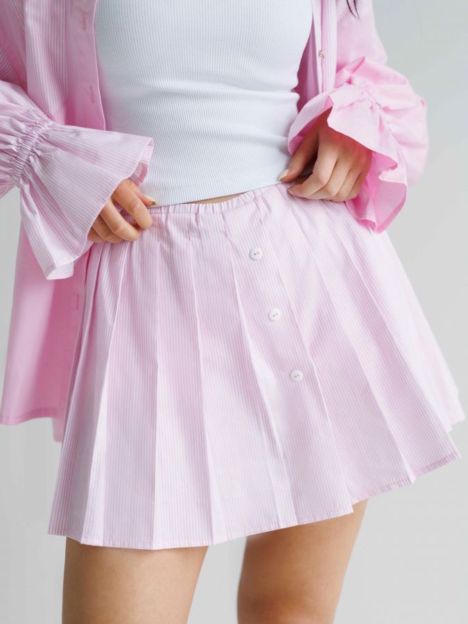 Юбка-шорты в полоску