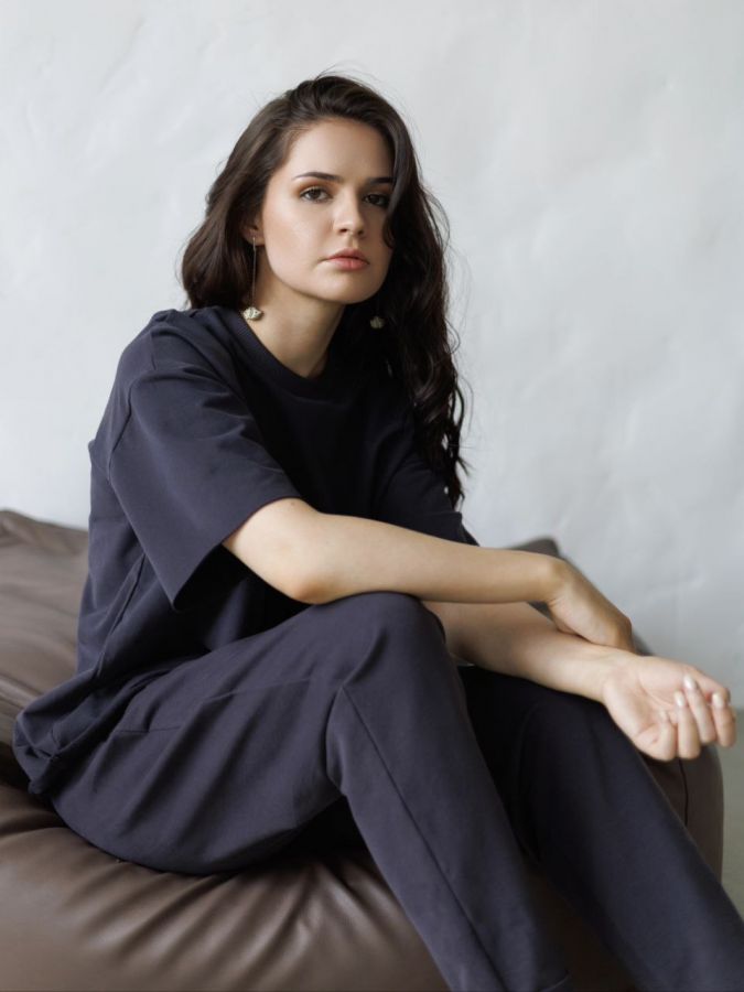 Футболка оверсайз графит