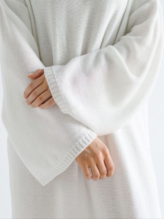 Платье Ondata вязаное молочное